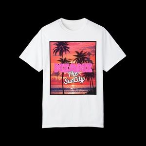Miami Sun City confort t-shirt White